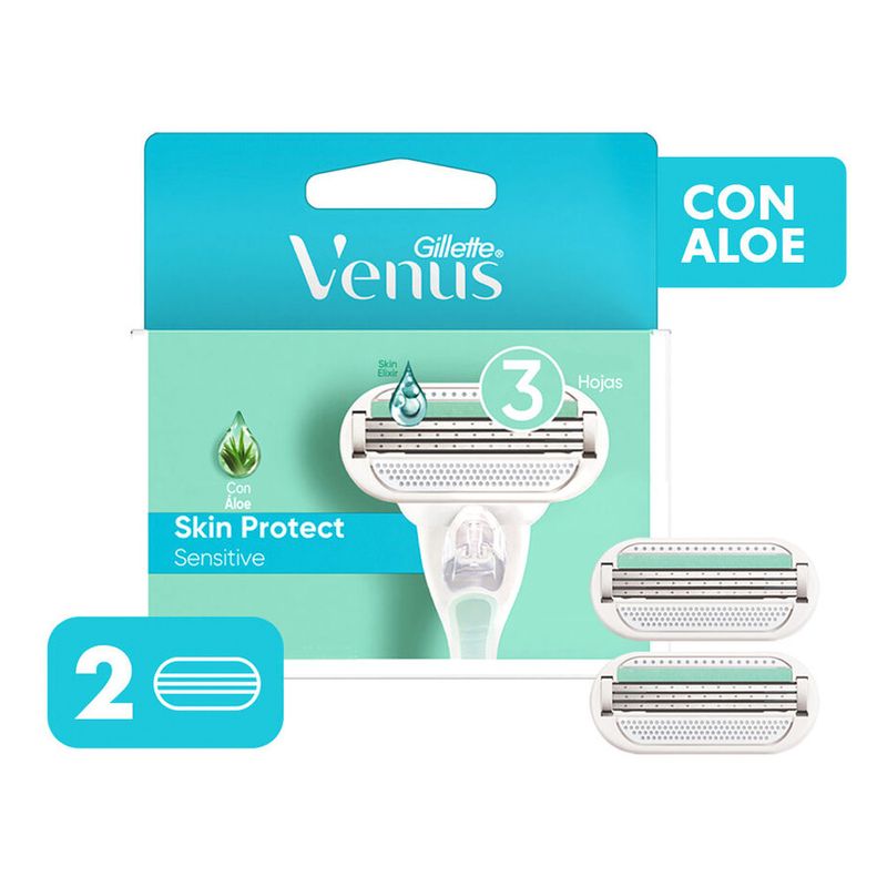 Venus-Sensitive-Repuesto-De-Afeitar-Con-Aloe-2-Unidades-5-26440