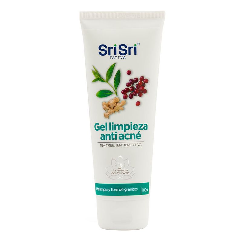 Crema-Facial-sri-Sri-Tattva-Gel-De-Limpieza-Anti-Acn-Tea-Tree-Jengibre-Y-Uva-100ml-1-41505
