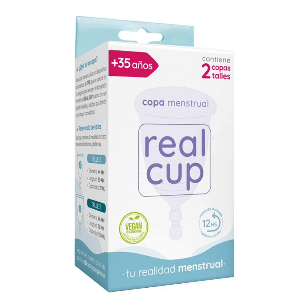 Copa Menstrual Real Cup Talle 2 Y 3 +35 Años - Masonline - Más Online