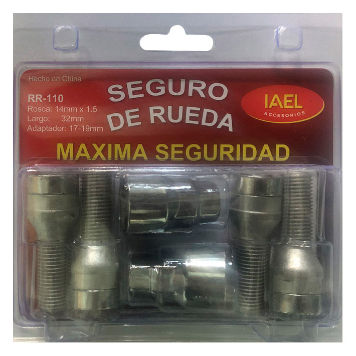 Juego-Seguro-De-Rueda-Iael-Cromado-4-Bulones-C-2-Adaptadores-1-42168