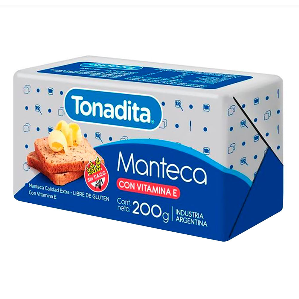 Manteca Tonadita Calidad Extra 200g - Masonline - Más Online