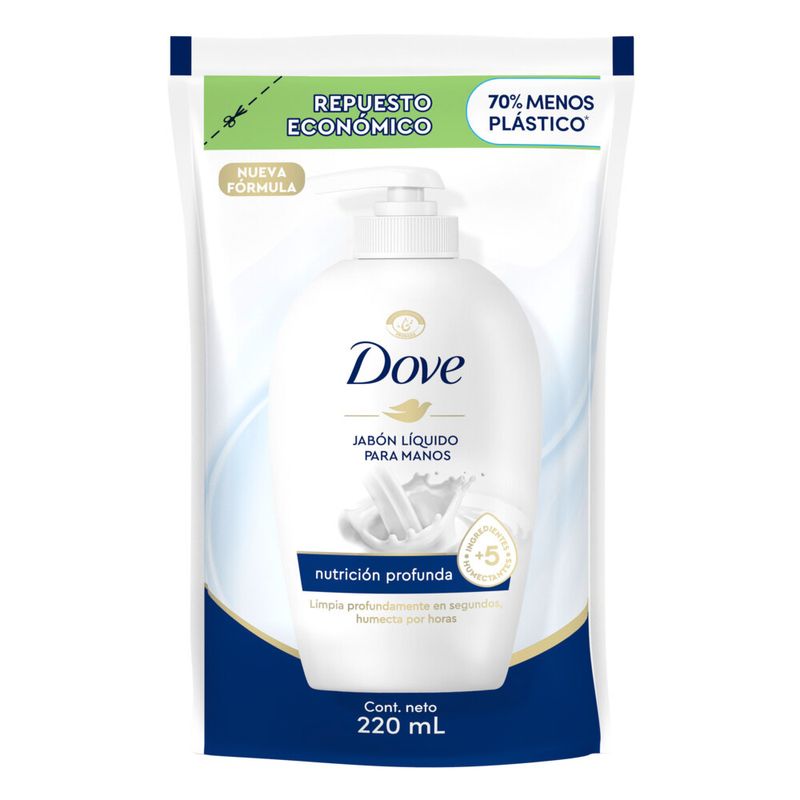 Jabon Liquido Dove Para Manos Nutrición Profunda Rep 220ml Masonline Más Online 9173