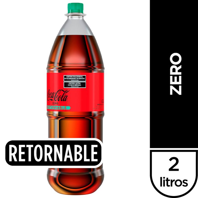 Coca Cola Zero botella 2 litros