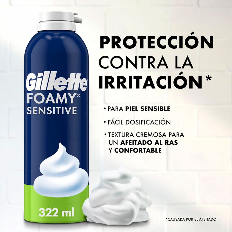 Espuma de Afeitar Foamy Sensitive, 322 ml, Productos