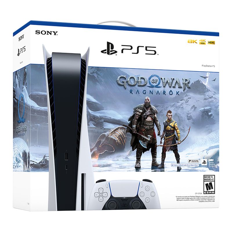Consola Sony Playstation 5 Ps5 Hw 1215 Standard 825gb God Of War Ragnarok -  Masonline - Más Online
