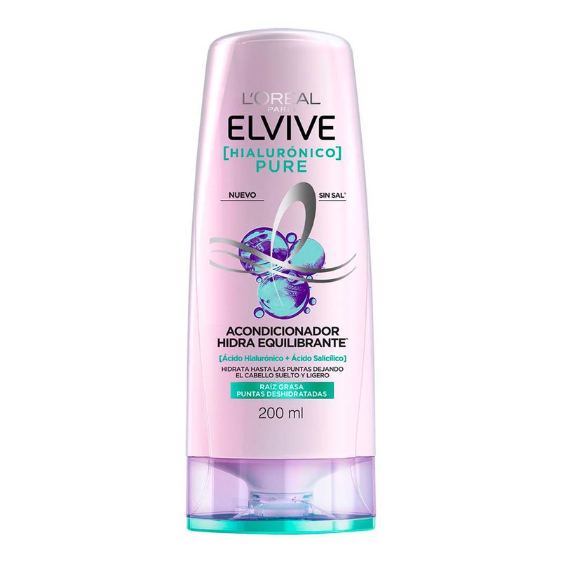 Shampoo Hidra Hialurónico Elvive L´oréal Paris 200ml - Masonline - Más  Online