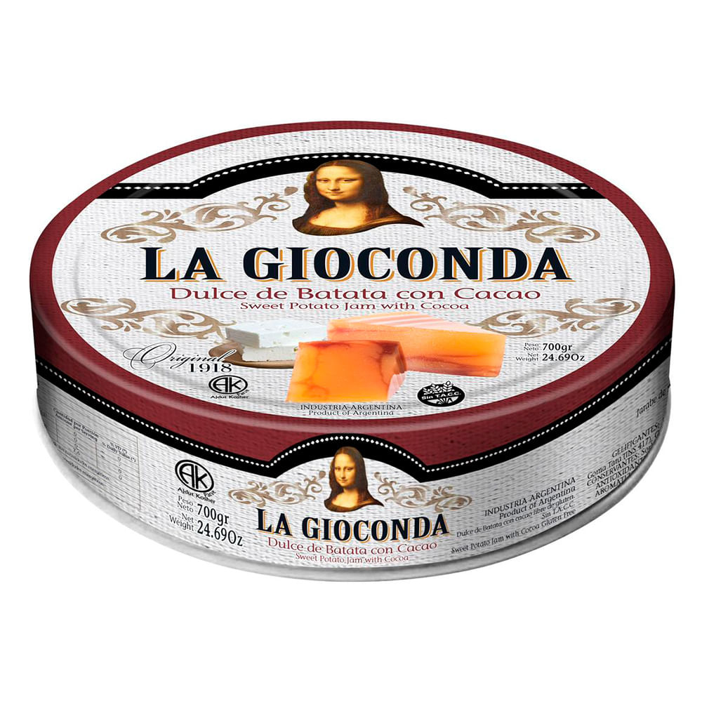 Dulce De Batata La Gioconda Con Cacao 700g - Masonline - Más Online