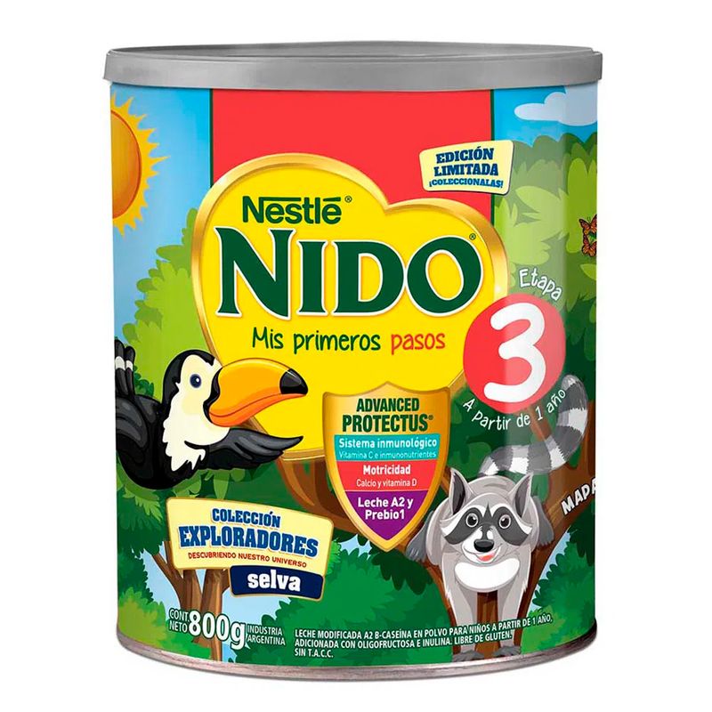 NIDO 3 Leche en Polvo Infantil 800grs