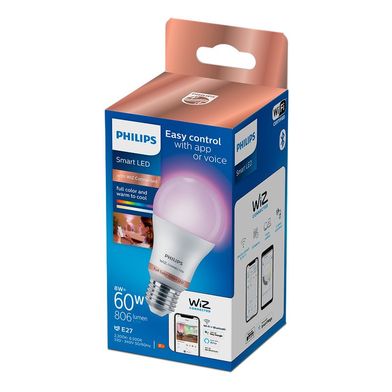 Bombilla inteligente Philips LED A60 E27 800 2P