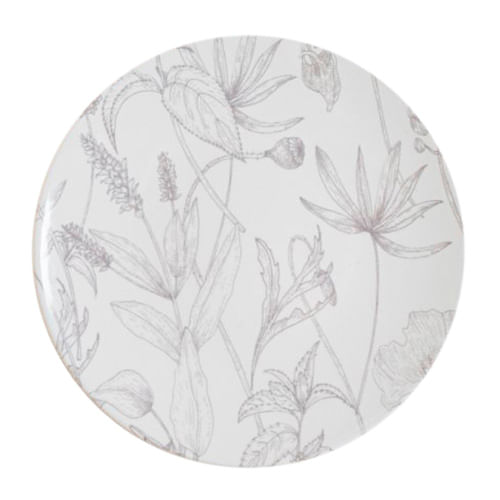 Plato-Playo-Mishka-26-5cm-Dise-o-De-Flores-Silvestres-En-Color-Gris-1-47049
