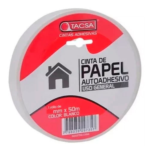Cinta-De-Papel-Tacsa-24mm-X-50m-Color-Blanco-1-47559