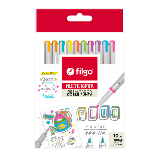 Set-De-10-Resaltadores-Filgo-Doble-Punta-Colores-Fluo-1-47976