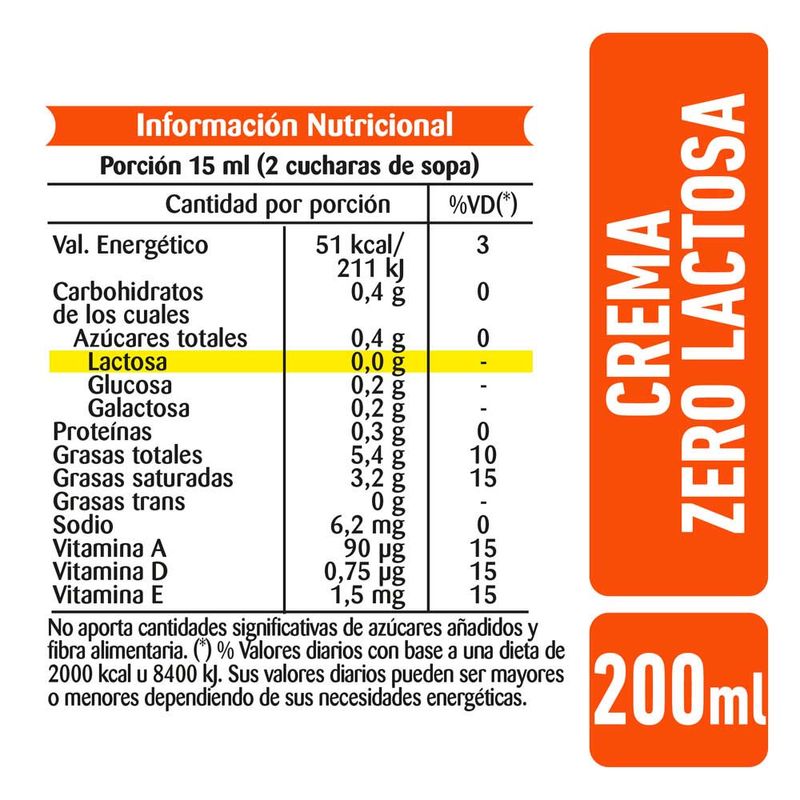 CREMA DE LECHE LA SERENISIMA 200ML