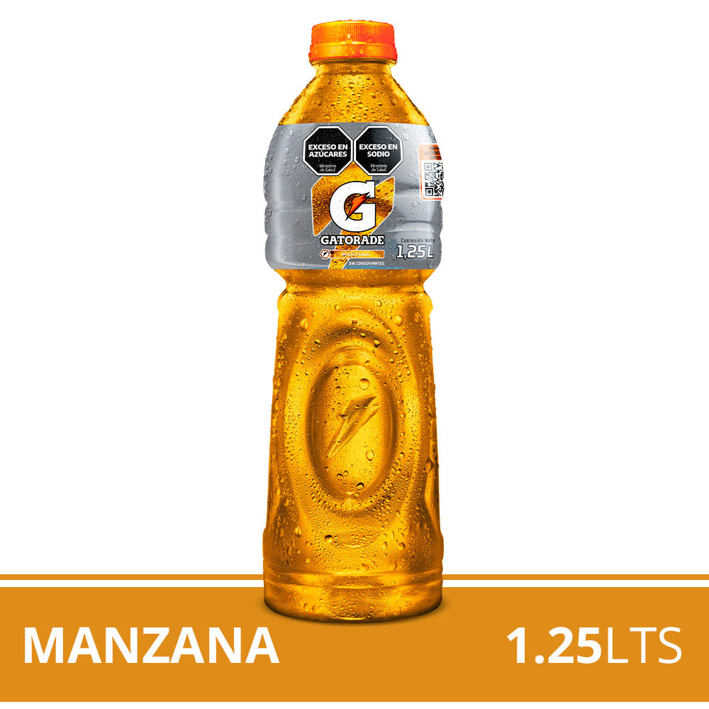 Bebida Isotónica Sabor Manzana 1.25 Lts Gatorade