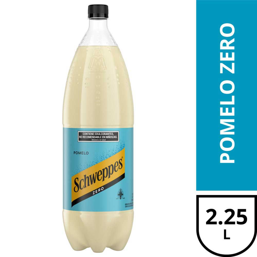 Gaseosa pomelo Schweppes Zero 2,25 lts