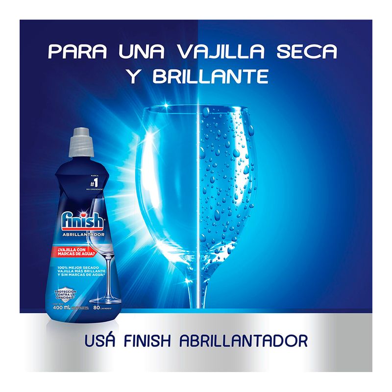 Abrillantador para lavavajillas Finish x 400ml - Sergio Perfumerias