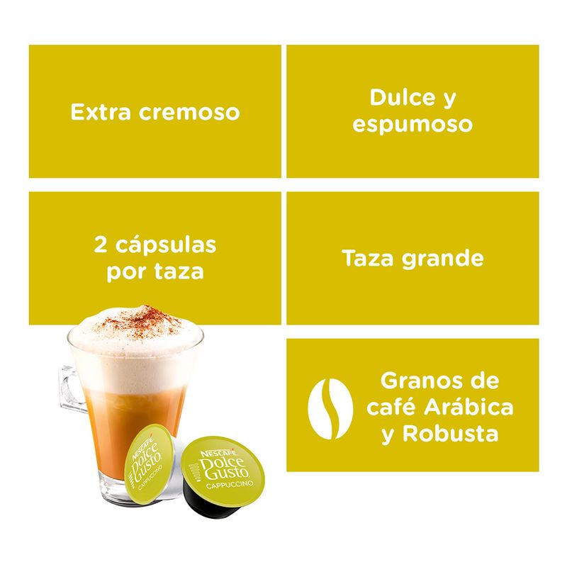 Cápsulas De Café Nescafé® Dolce Gusto® Café Con Leche Descremada 16un -  Masonline - Más Online