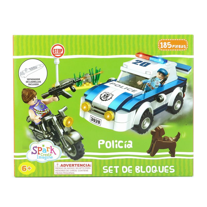 Bloques-Policia-Spark-Create-Imagine-185-Piezas-1-49091