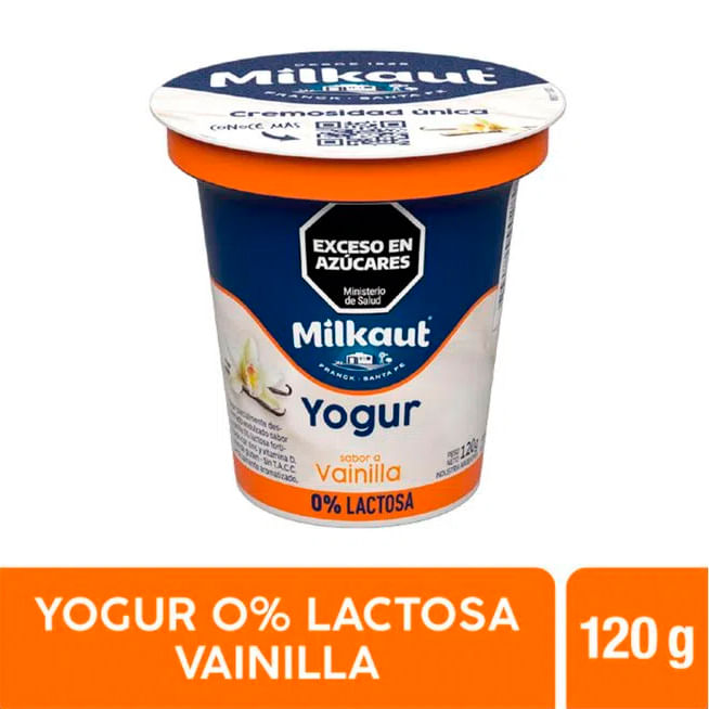 Yogur Entero Bebible Milkaut Vainilla 0% Lactosa 1 Kg.