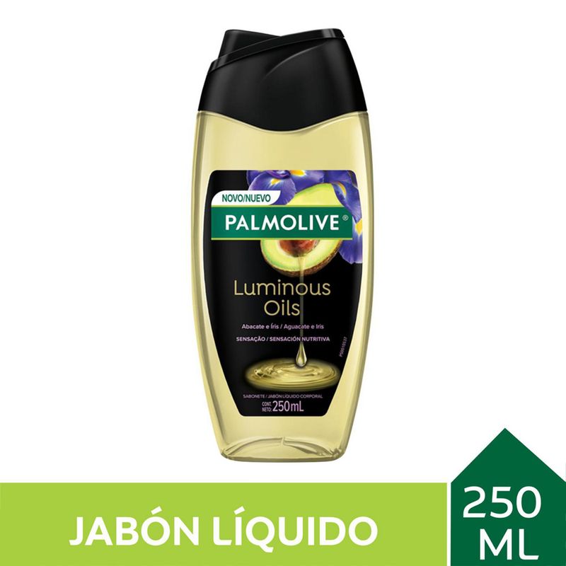 SABONETE LIQUIDO PAMOLIVE LUMINOUS OIL ABACATE E IRIS 250ML