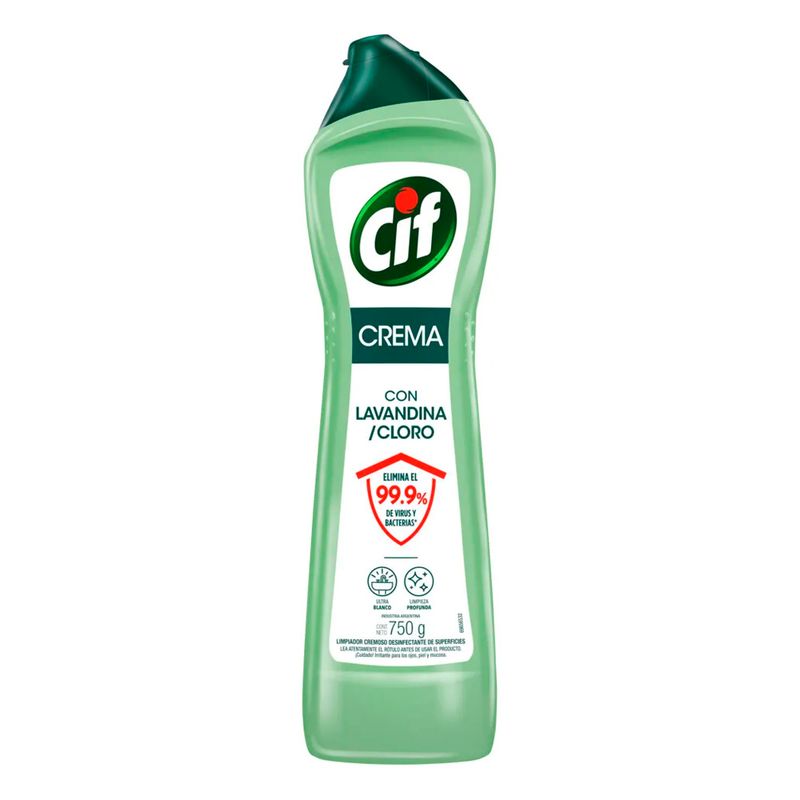 Limpiador Cif crema limon 750 ml