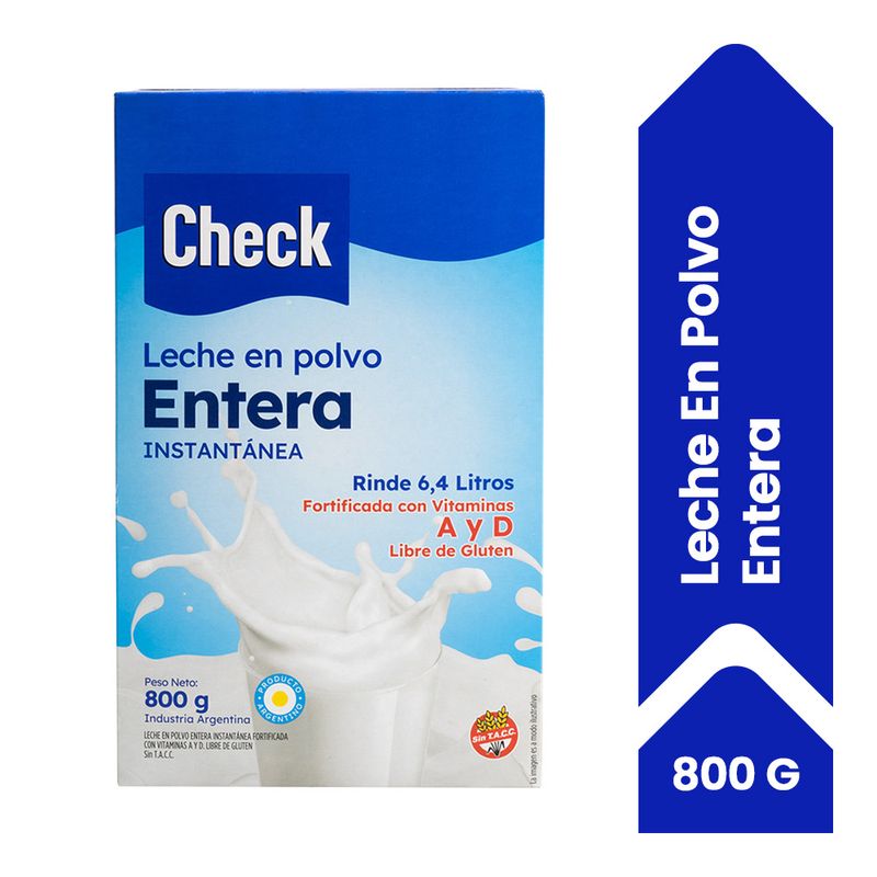 Leche en Polvo Entera 800g