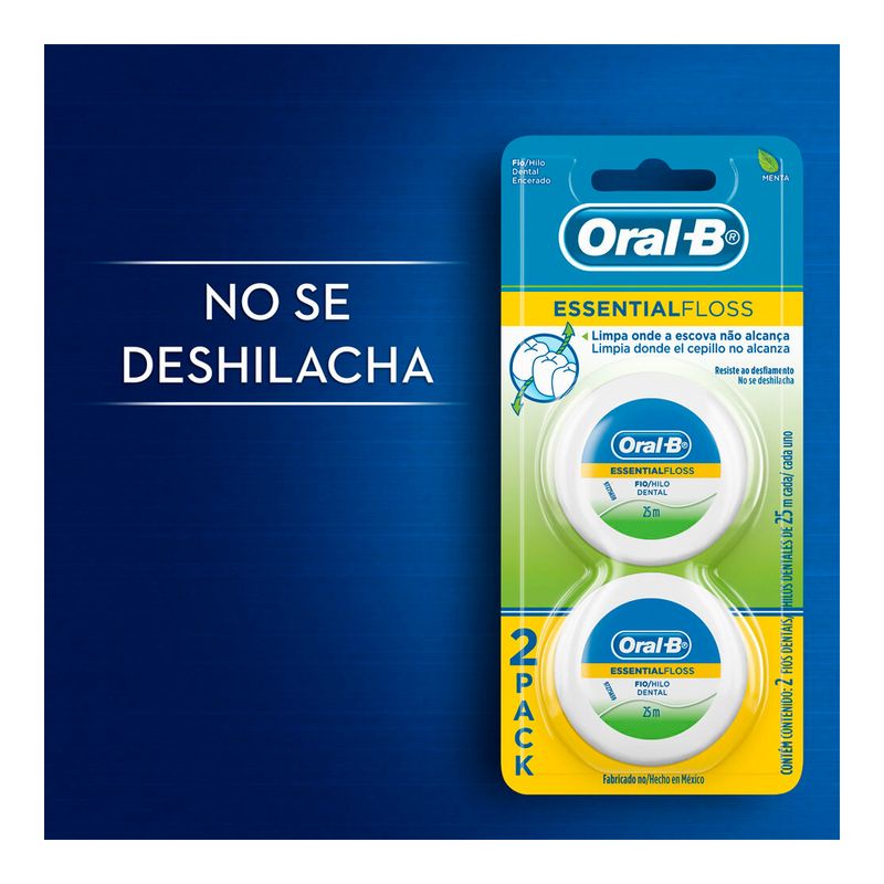 Oral-B Essential Floss Hilo Dental 25m 2 Unidades en Farmacias y  Perfumerías Lider