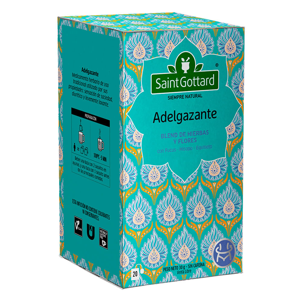 Té Adelgazante Saint Gottard 20un 30gr - Masonline - Más Online