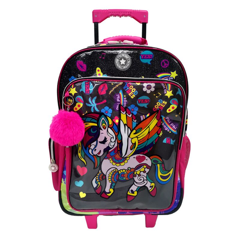 Mochilas con carrito de unicornio hot sale