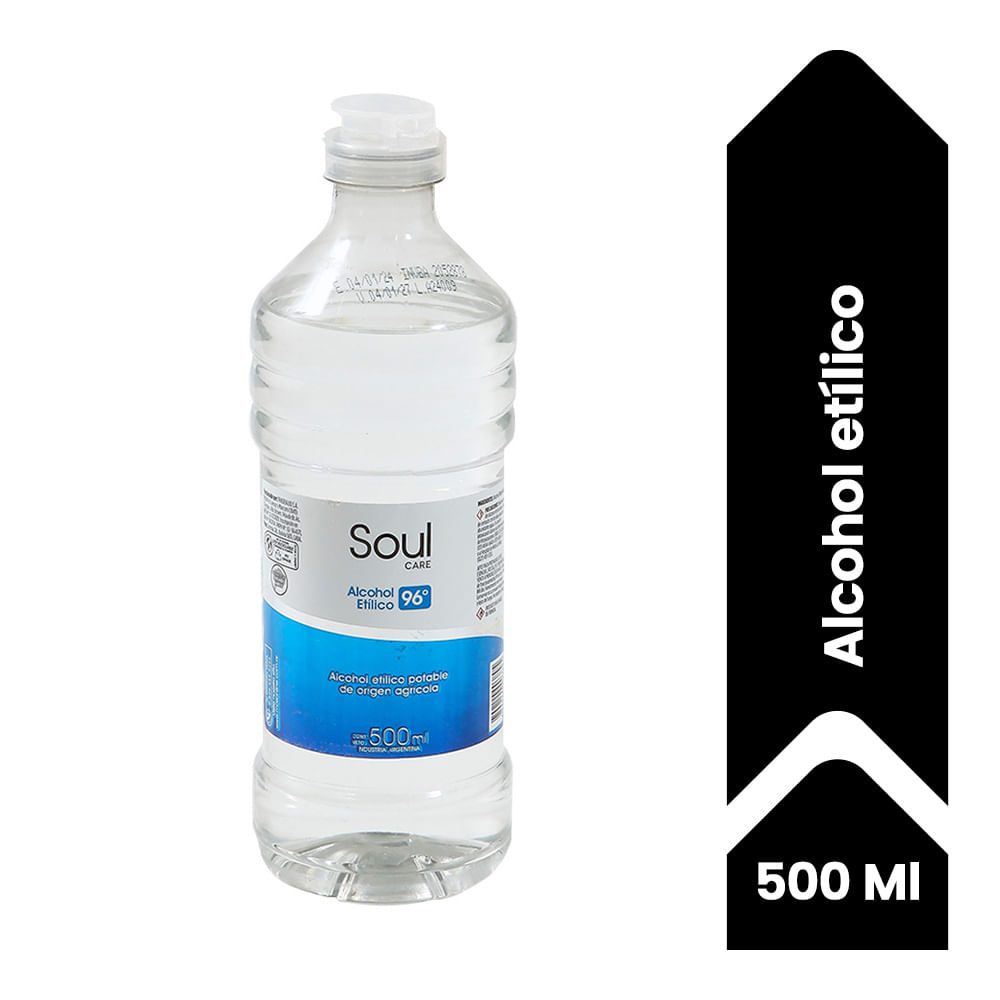 ALCOHOL ÉTILICO 96° 500ML – Drogueria Internacional