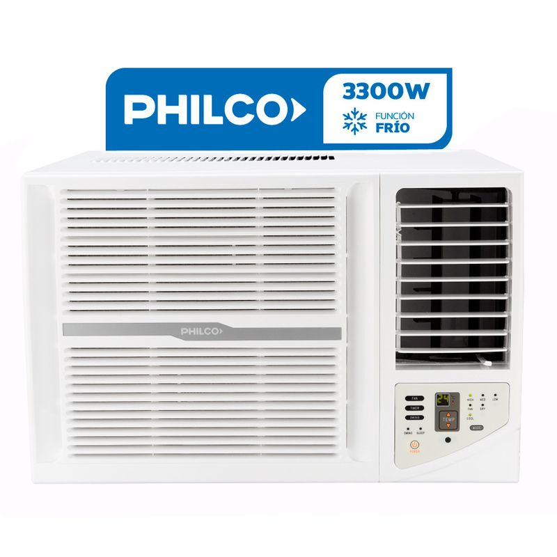 Aire Acondicionado Philco Ventana 3300W Frío PHW32CA3AN