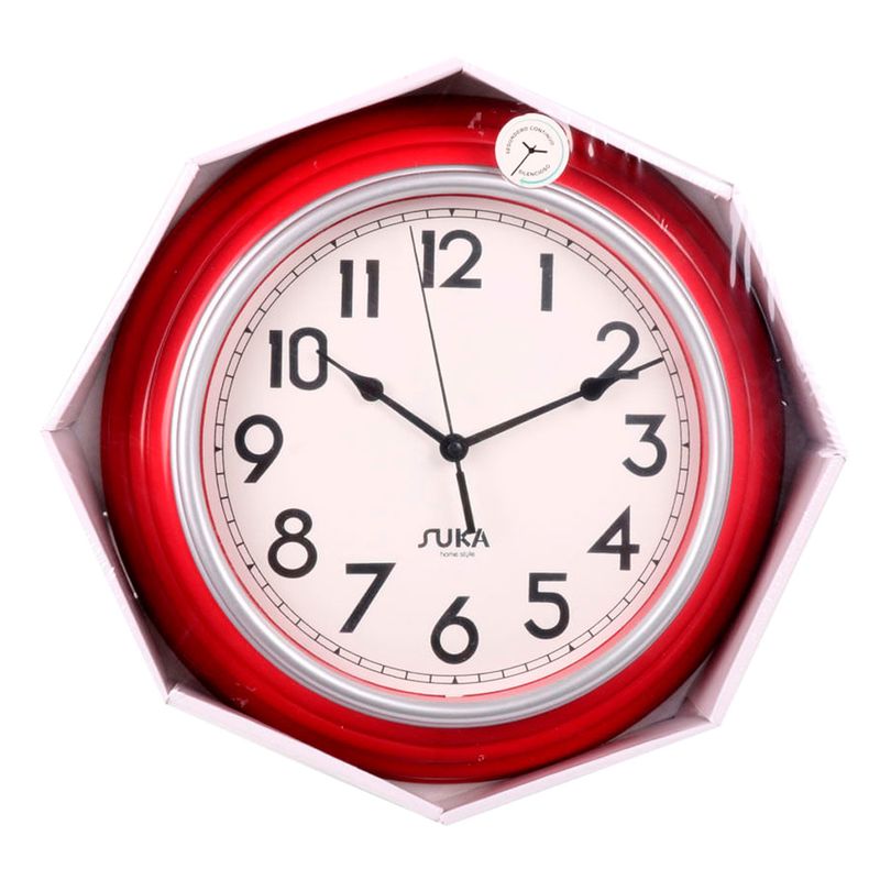Reloj-De-Pared-Suka-30-Cm-Rojo-Negro-2-54360