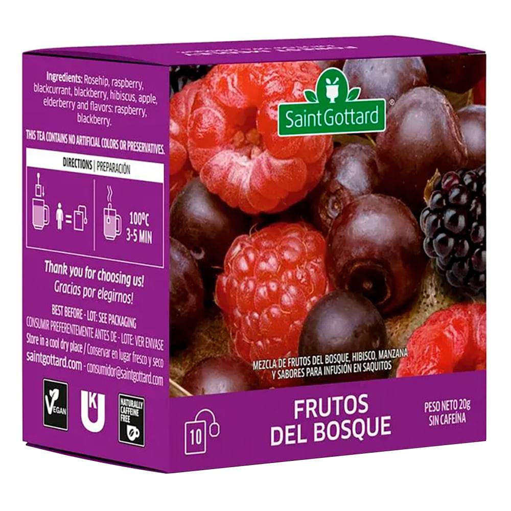 Té Saint Gottard De Frutos Del Bosque 20 G 10u - Masonline - Más Online