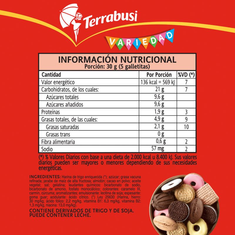 Galletitas Dulces Variedad Terrabusi Mix 590 G Masonline Más Online