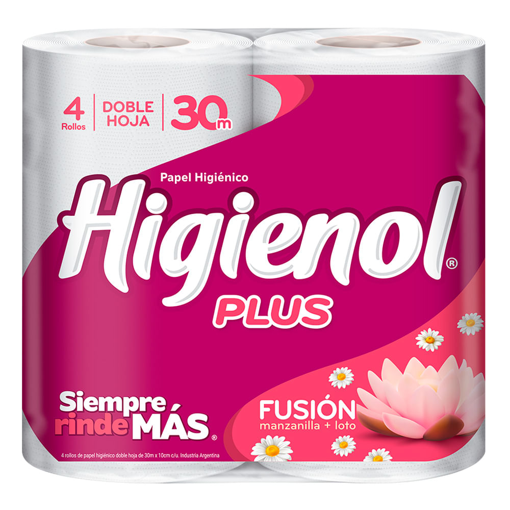 Papel Higénico Higienol Plus Doble Hoja 30m 4u Masonline Más Online