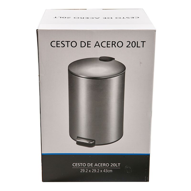 Cesto-De-Residuos-20-L-De-Acero-Plateado-3-64794