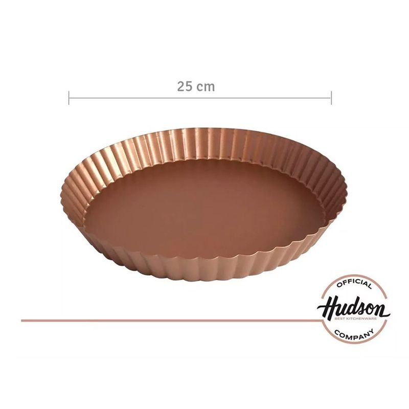 Molde-Tartera-Hudson-1-Pieza-Doble-Antiadherente-25-Cm-Color-Cobre-2-74146
