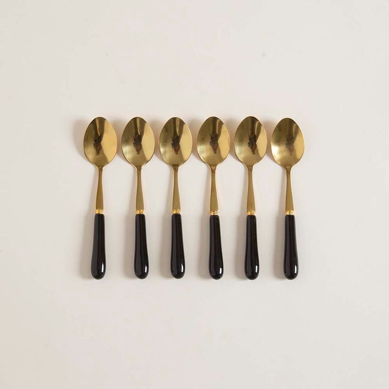 Set-De-6-Cucharitas-15cm-De-Acero-Dorado-Mango-De-Ceramica-Negro-2-116664
