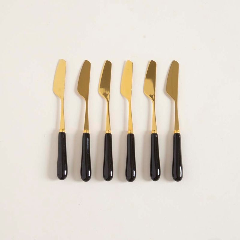 Set-De-6-Cuchillos-Mishka-15-Cm-De-Acero-Dorado-Mango-De-Ceramica-Negro-2-116666