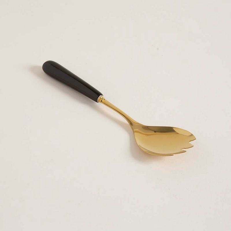 Tenedor-Mishka-Para-Ensalada-24cm-Dorado-Mango-De-Ceramica-Negro-2-116668