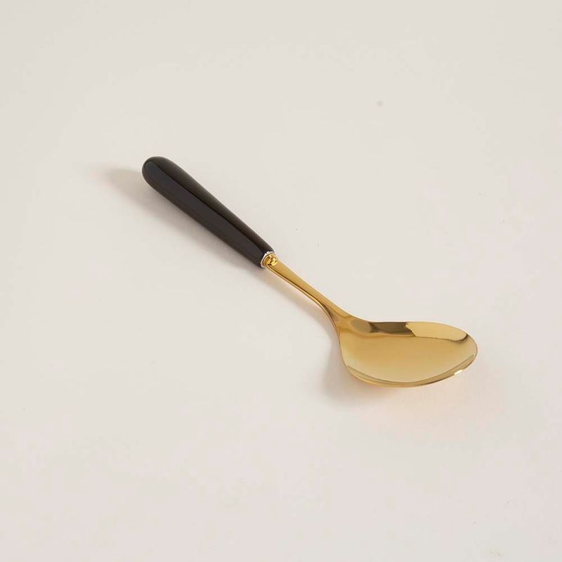 Cuchara-Mishka-Para-Ensalada-25cm-Dorada-Mango-De-Ceramica-Negro-2-116669