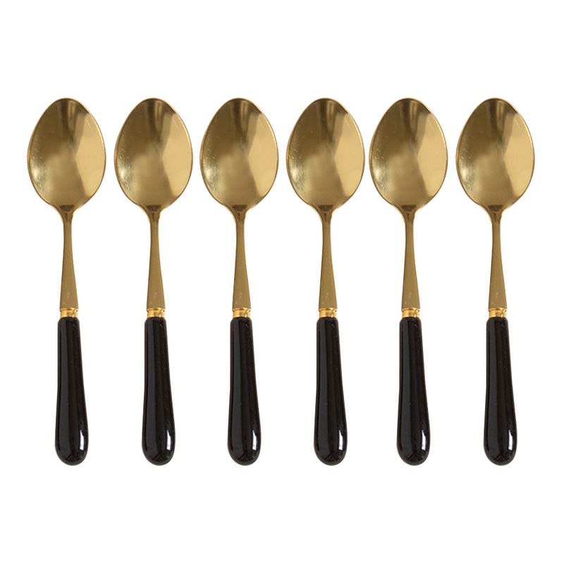 Set-De-6-Cucharitas-15cm-De-Acero-Dorado-Mango-De-Ceramica-Negro-1-116664