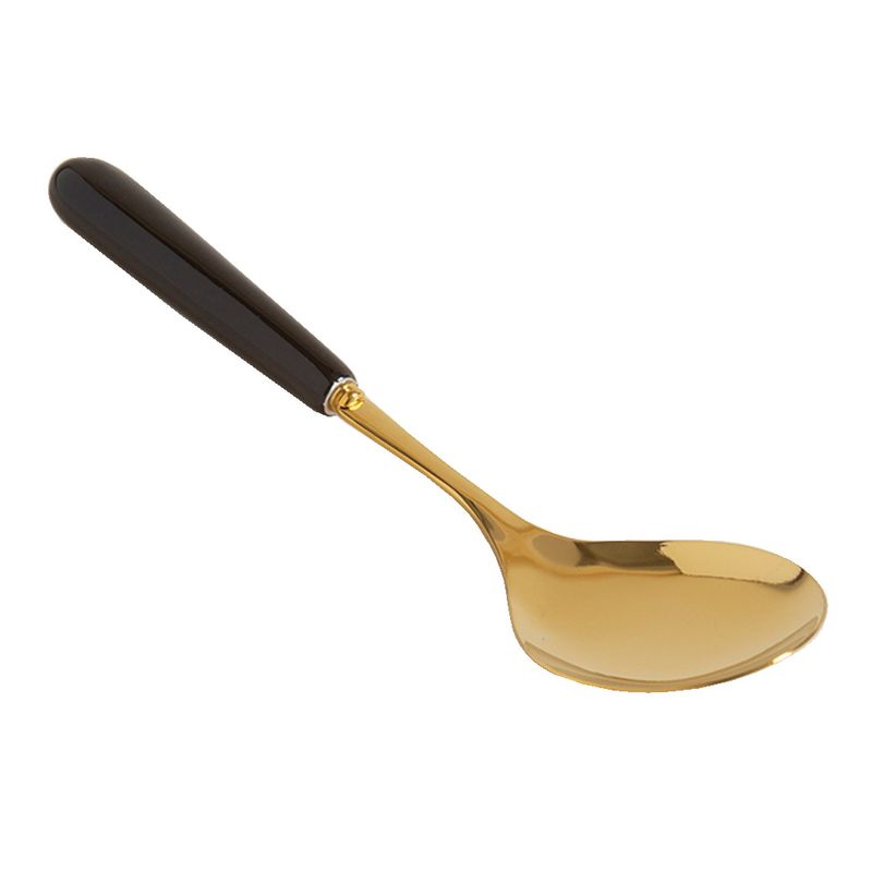 Cuchara-Mishka-Para-Ensalada-25cm-Dorada-Mango-De-Ceramica-Negro-1-116669