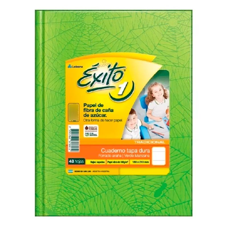 Cuaderno-xito-Tapa-Dura-Ara-a-Rayado-16x21-48-Hojas-Verde-Manzana-0779176222907-1