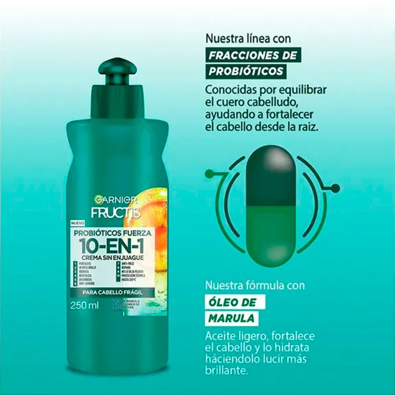 Crema-Para-Peinar-Fructis-Garnier-Probi-ticos-Fuerza-10-En-1-250ml-0750955296426-3