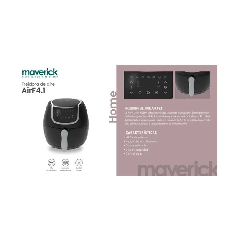 Freidora-De-Aire-Maverick-4-1-1400w-Negro-Hom0303-0065221782151-7