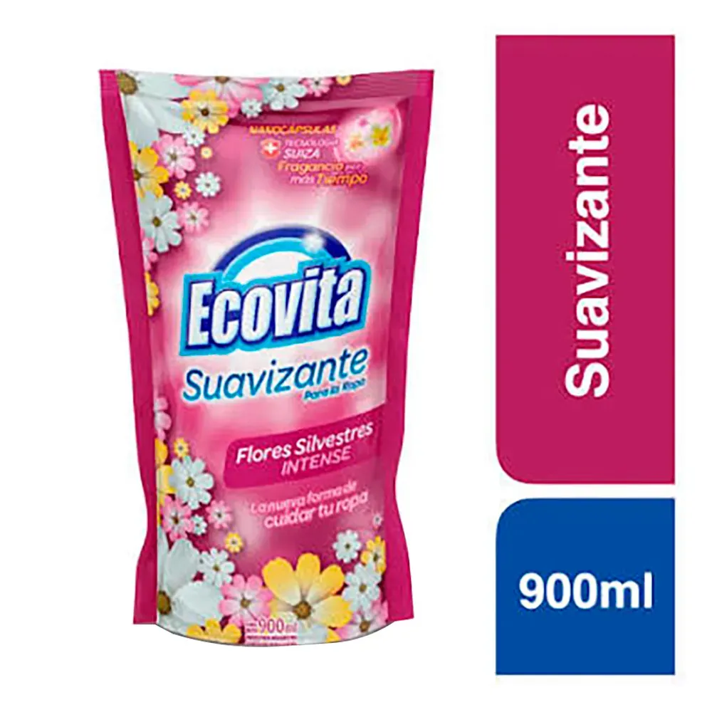 Suavizante Ropa Ecovita Flores 900ml